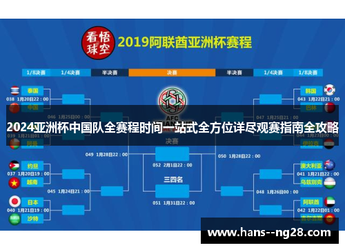2024亚洲杯中国队全赛程时间一站式全方位详尽观赛指南全攻略